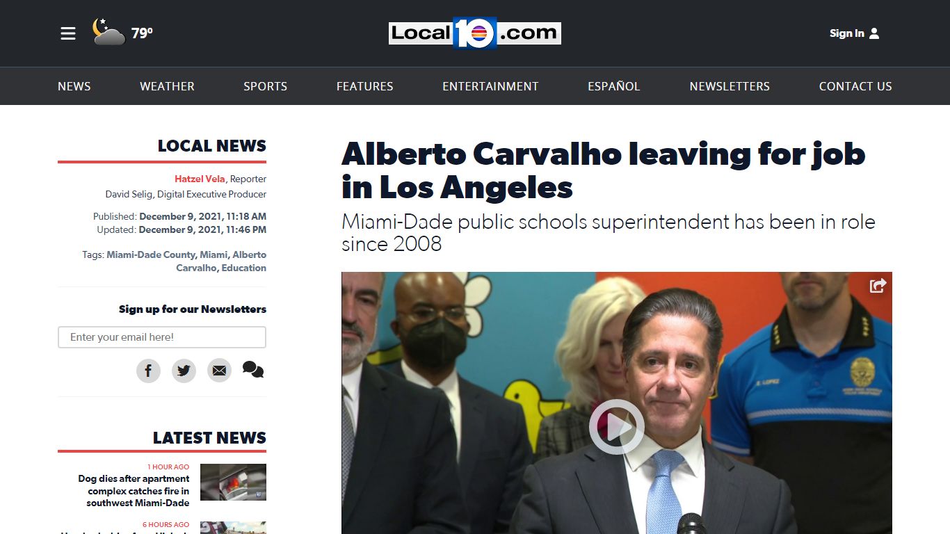 Alberto Carvalho leaving for job in Los Angeles